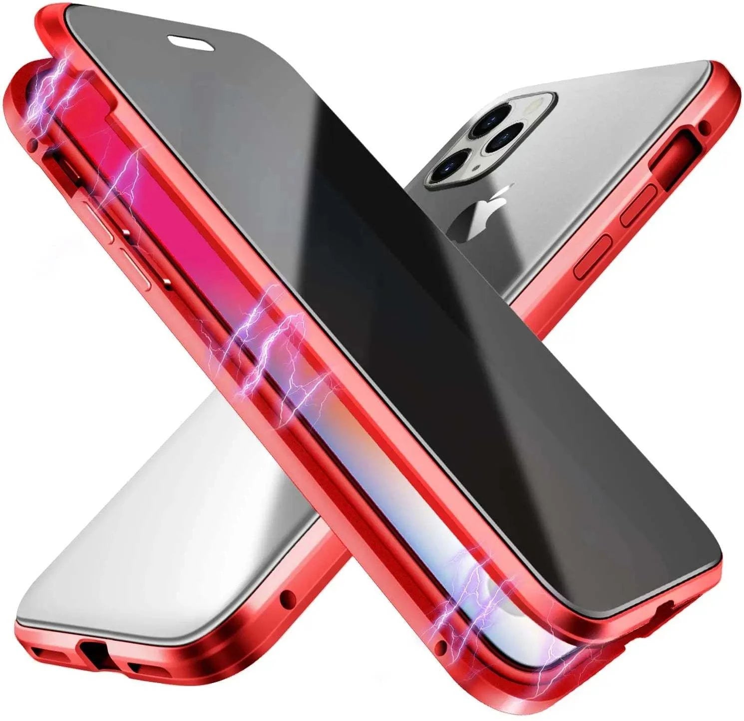 Anti Peep Privacy Case for iPhone 14 13 12 with Tempered Glass Anti Sp