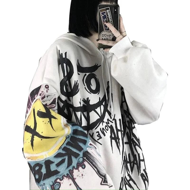 Gothic Autumn Long Sleeve Hoodie Tops